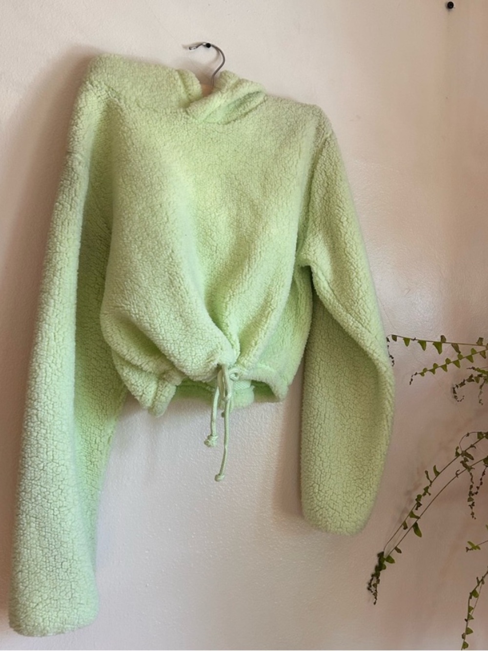 Wild Fable Sherpa Cropped Hoodie